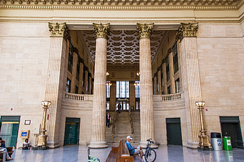 Union Station, Chicago architecture center, Buildings of Chicago HD wallpaper