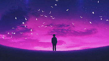 Sleepless Nights And Me, alone, boy, artist, artwork, digital-art HD wallpaper