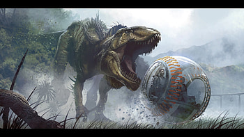 Run, video game, Dinosaur, Jurassic World Evolution, 2018 HD wallpaper