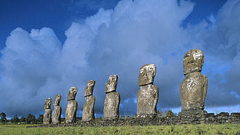 Epic Easter Island views, Stunning moai statues, Travel inspiration, Natural wonders HD wallpaper