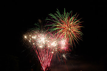 Holidays, Salute, Sparks, Multicolored, Motley, Holiday, Fireworks, Firework HD wallpaper