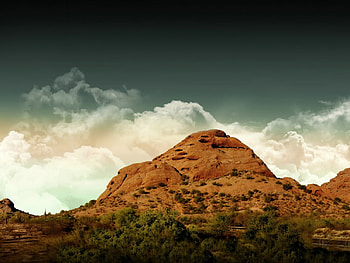 brown mountain peak, brown, peak, mountain HD wallpaper
