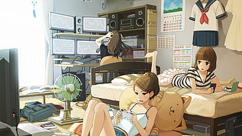 Otakus, room, pretty, cute, girls, nice HD wallpaper