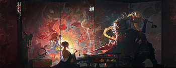 Painting Queen , artist, artwork, digital-art, artstation HD wallpaper