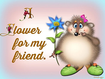 A FLOWER FOR A FRIEND, FLOWER, FRIEND, CREATION, COMMENT HD wallpaper