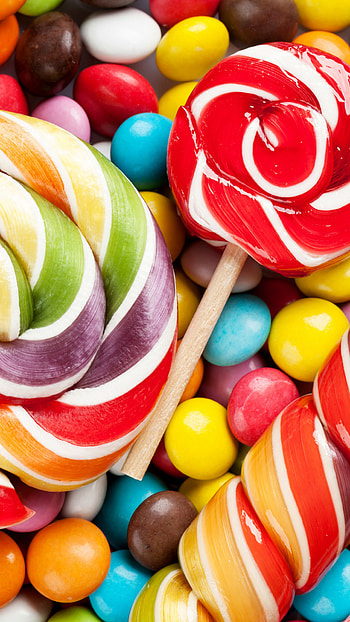 Colorful candy, Vibrant sweetness, Sweet mosaic, Sugar-coated masterpiece HD phone wallpaper
