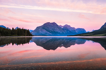 Glacier National Park Sunrise, national-park, nature, mountains, sky, lake HD wallpaper