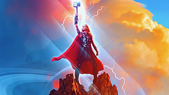 Lady Thor, Thor: Love and Thunder, 2022 action movie HD wallpaper
