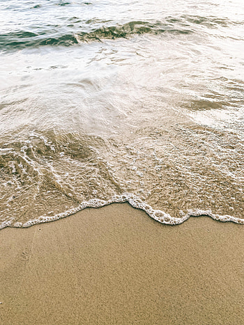 Nature, Beach, Sand, Coast, Tide, High Tide HD phone wallpaper