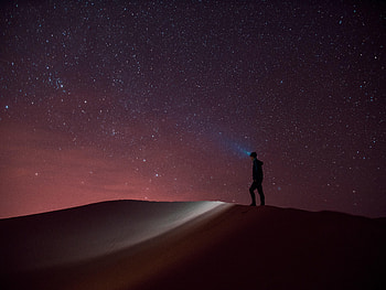 Desert, Miscellanea, Miscellaneous, Glow, Loneliness, Lonely, Alone HD wallpaper
