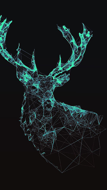 Geometric Animal, Intriguing polygonal art HD phone wallpaper
