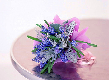 Bouquet, blue, pink, , nature, flowers, small HD wallpaper