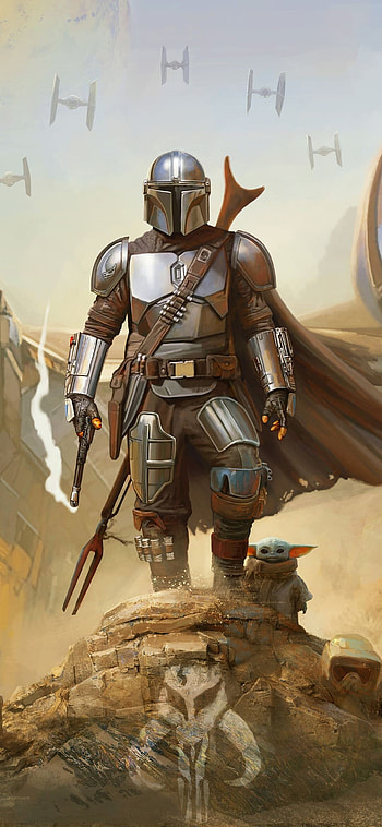 Mandalorian symbol, The Mandalorian HD phone wallpaper