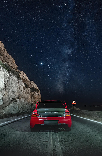 Stars, Cars, Car, Back View, Rear View, Spoiler, Evolution Gtr HD phone wallpaper