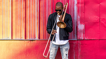 Trombone Shorty artist, Music prodigy, Unique jazz fusion, Trombone virtuoso HD wallpaper