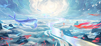 Moonlight, night, blue, frumusete, gorgeous, girl, superb, fantasy, moon, tryo, luna, luminos HD wallpaper