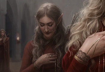 5th Oath of the Red Army (detail), justyna gil, 5th oath of the red army, fantasy, art, girl, elf, dark HD wallpaper