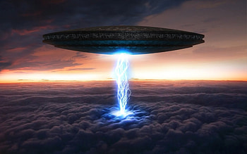 UFO Alien Animated HD wallpaper