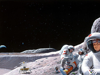injured astronaut, planet, astronauts, shuttle, stars, probe HD wallpaper