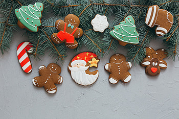 Christmas, cookies, holiday, 2017 HD wallpaper