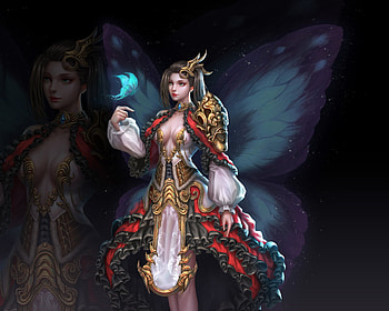 Fairy, jerry loh, girl, fantasy HD wallpaper