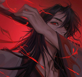 Wei Wuxian, fantasy, man, zolaida, red, face, lisa buijteweg HD wallpaper