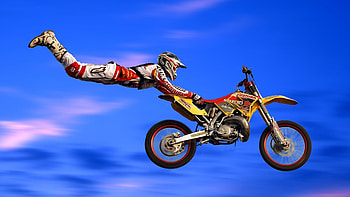 Motorcycles, Flight, Motorcycle, Bounce, Jump, Extreme, Trick, Costume, Danger HD wallpaper