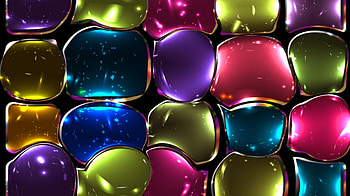 Stained glass, blue, stained, purple, pink, abstract, rainbow, green, yellow, glossy, glass, luminos HD wallpaper