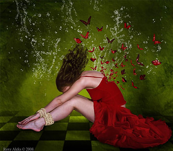 the dream, sweet, love, green, alone, red, women, dream HD wallpaper