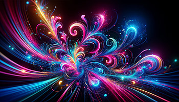 Fluorescent Abstract Swirl, Abstract, Fluorescent HD wallpaper