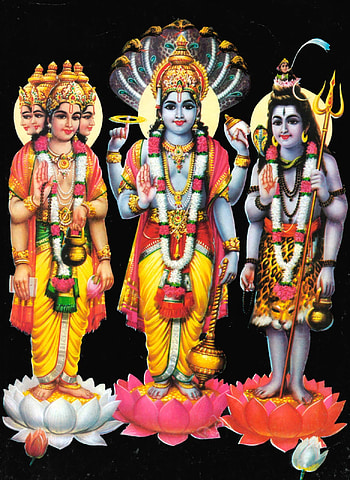 Brahma Vishnu Shiva Png - - HD phone wallpaper