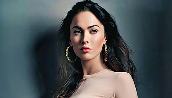 Blue eyes, beautiful Megan Fox, 2021 HD wallpaper