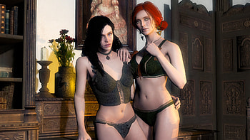 Yennefer and triss by Santiago5300 Yennefer and triss by Santiago5300 HD wallpaper