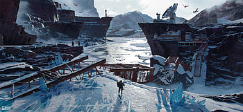 Project Quantum: Ice Landscape, Sci Fi, landscape HD wallpaper