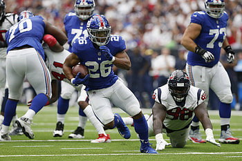 NY Giants vs New Orleans Saints, Saquon Barkley HD wallpaper