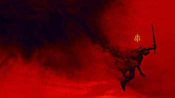 Dawnwalker by Rebel Wolves - Official U, red, black, Dark Fantasy, sword, magic, red and black HD wallpaper