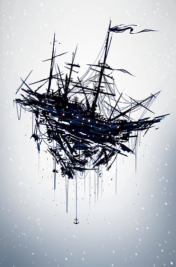 Abstract, Art, Lines, Ship HD phone wallpaper