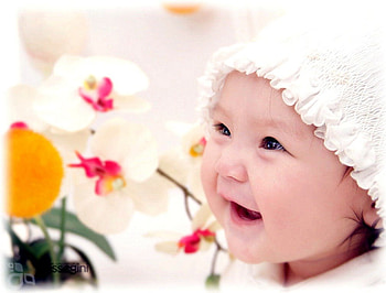 Pretty baby., white, love, red, yellow HD wallpaper