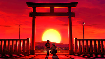 Last Talk Before Going To School, artist, artwork, digital-art HD wallpaper