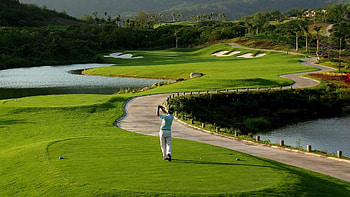 Golf landscapes, Majestic views, Serene ambiance, Captivating settings HD wallpaper