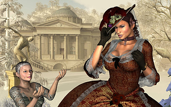 Before the Revolution, girl, fantasy, 3d, female HD wallpaper