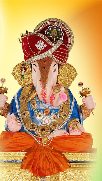 Ganpati Ka, Colorful, Background HD phone wallpaper