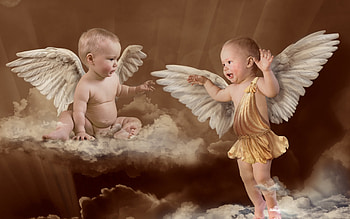 People, Children, Art , Angels HD wallpaper