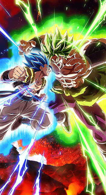 Epic Dragon Ball Z : Vegito vs. Broly, video game, Dragon Ball Z Dokkan Battle, Vegito (Dragon Ball), Broly (Dragon Ball), Dragon Ball Super HD phone wallpaper