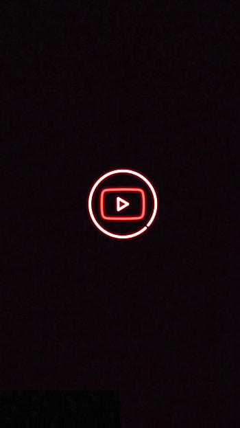 Youtube, neon, black, theme HD phone wallpaper