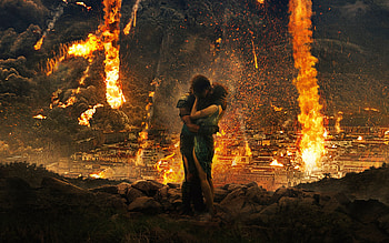 Pompeii, volcano, embrace, eruption HD wallpaper