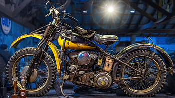 1942 Harley-Davidson WLA, an iconic motorcycle symbolizing dom and adventure, motorcycle, Harley-Davidson, vintage HD wallpaper