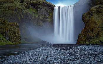 Landscape, Nature, Waterfalls HD wallpaper