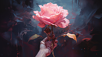 Enchanting Pink Rose, pink rose, flower, nature, rose HD wallpaper