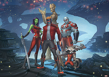 Guardians of the galaxy, marvel, artwrok, fan made HD wallpaper